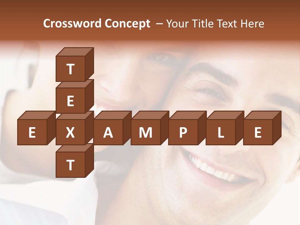 A Man And Woman Are Smiling For The Camera PowerPoint Template