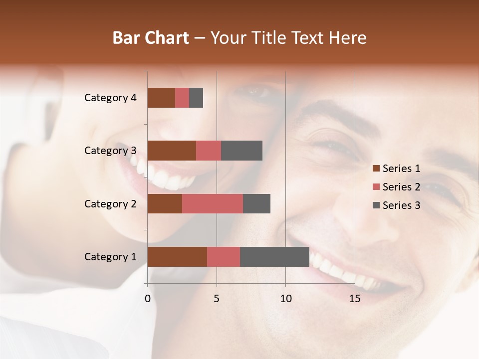 A Man And Woman Are Smiling For The Camera PowerPoint Template