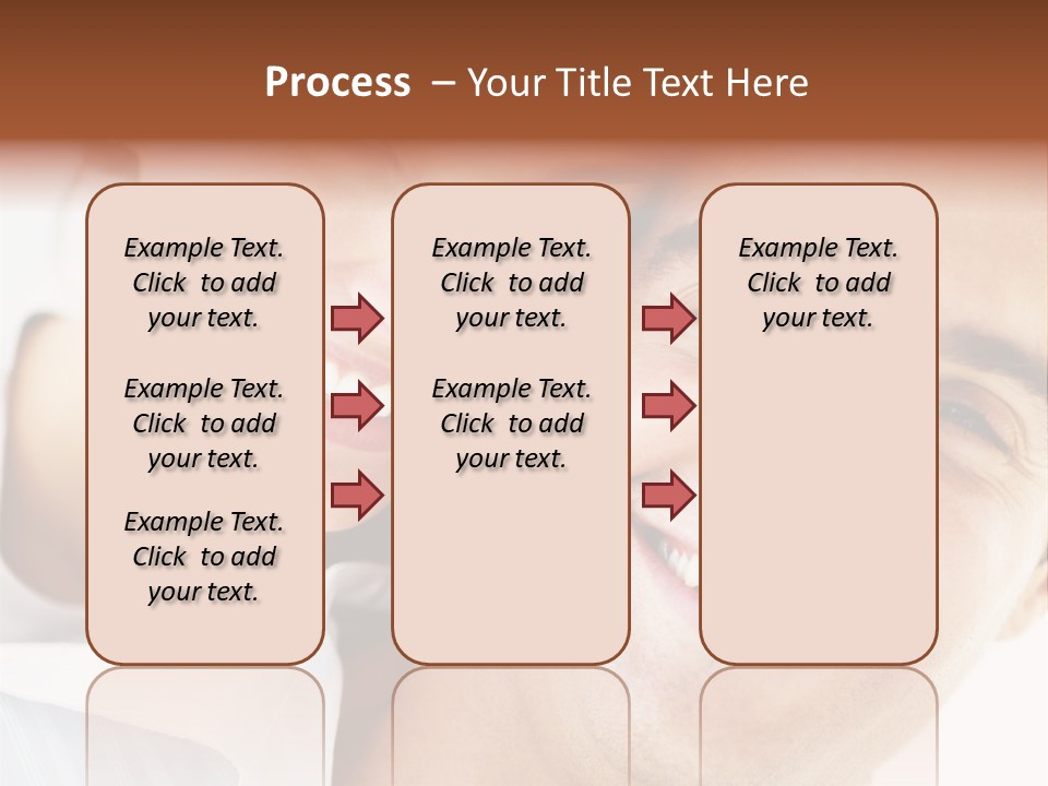 A Man And Woman Are Smiling For The Camera PowerPoint Template