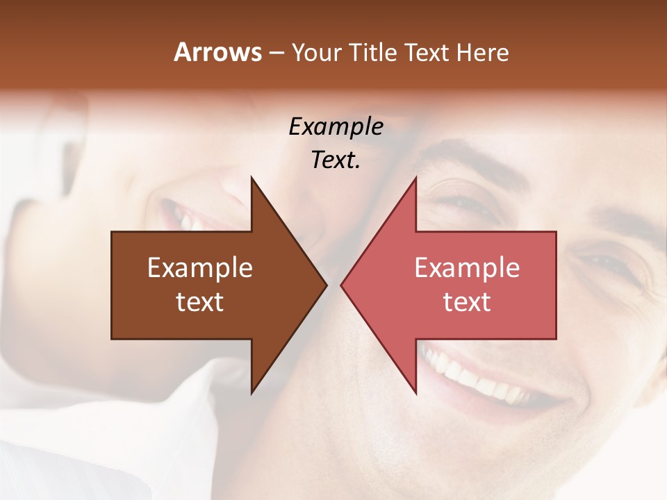 A Man And Woman Are Smiling For The Camera PowerPoint Template