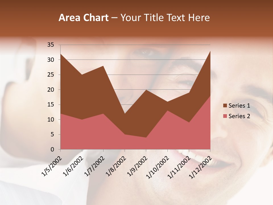 A Man And Woman Are Smiling For The Camera PowerPoint Template