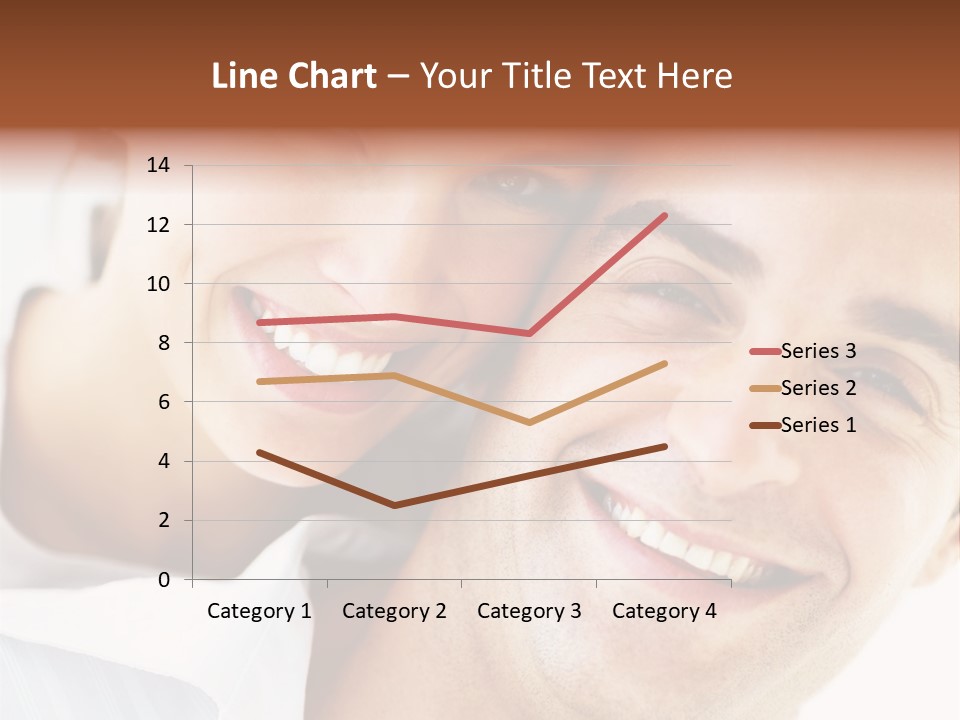 A Man And Woman Are Smiling For The Camera PowerPoint Template