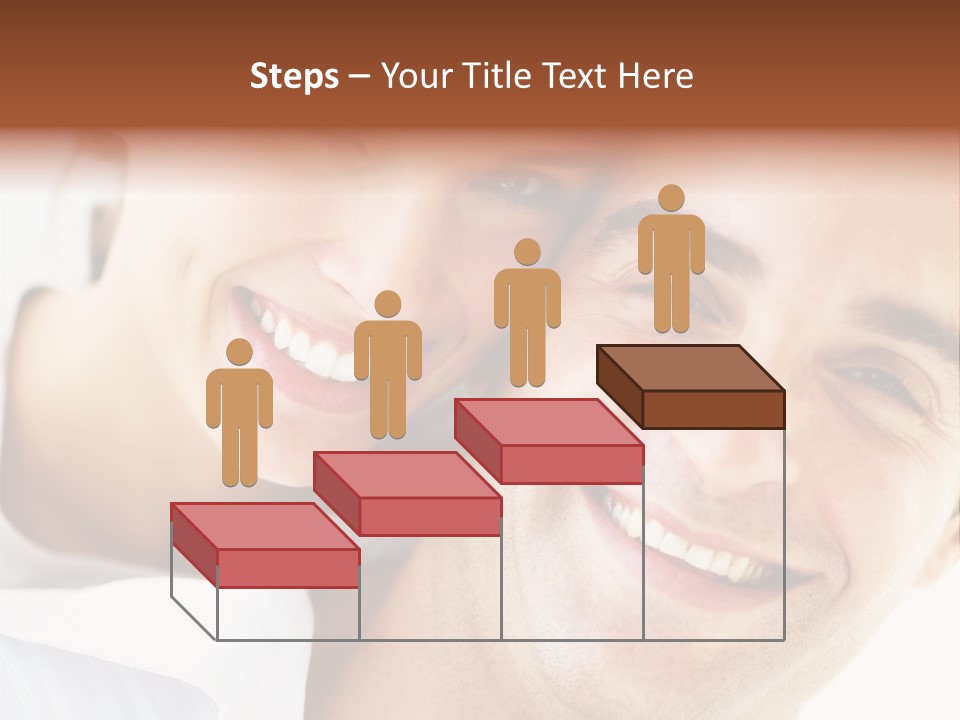 A Man And Woman Are Smiling For The Camera PowerPoint Template