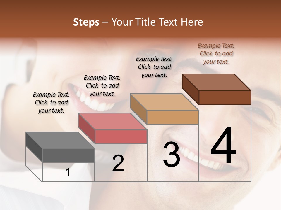 A Man And Woman Are Smiling For The Camera PowerPoint Template