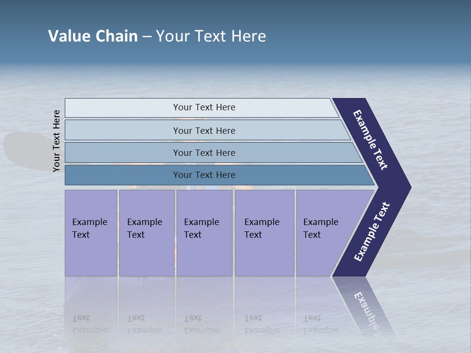 A Man Is Paddling A Kayak In The Water PowerPoint Template