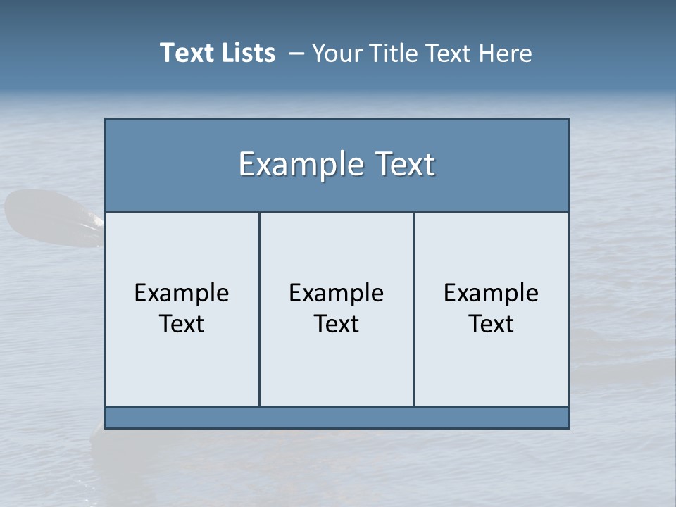 A Man Is Paddling A Kayak In The Water PowerPoint Template