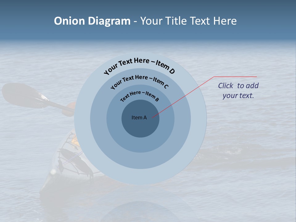 A Man Is Paddling A Kayak In The Water PowerPoint Template