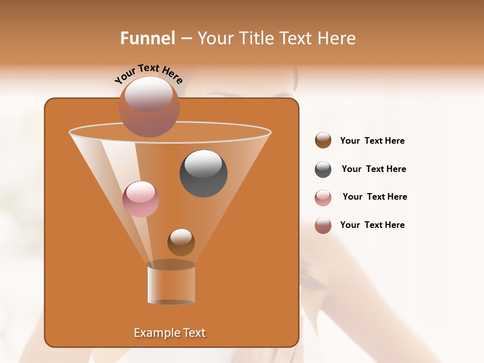 A Woman In A White Tank Top Holding Her Hands Together PowerPoint Template