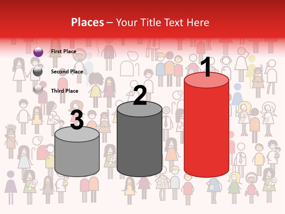 Family Boy Chinese PowerPoint Template