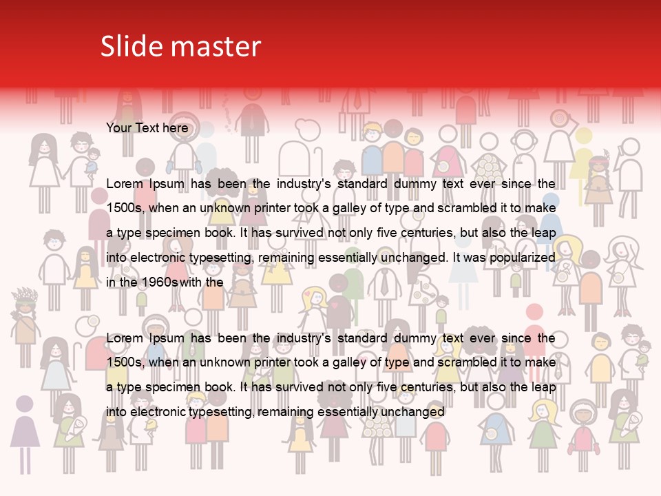 Family Boy Chinese PowerPoint Template