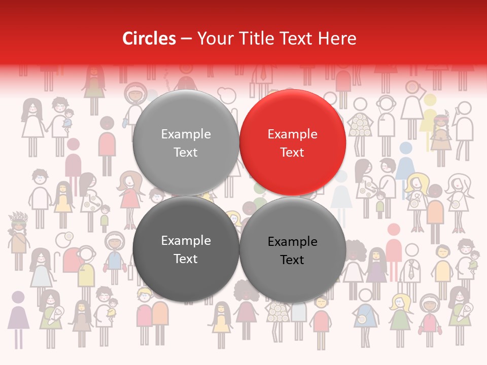 Family Boy Chinese PowerPoint Template