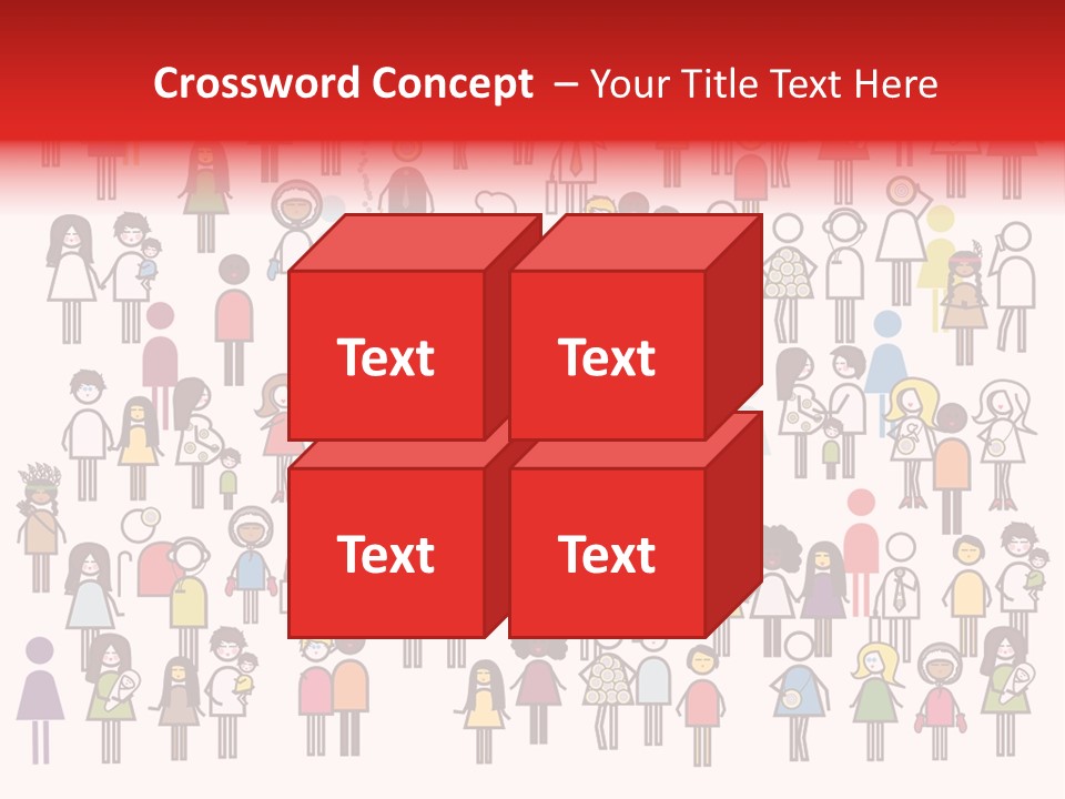 Family Boy Chinese PowerPoint Template