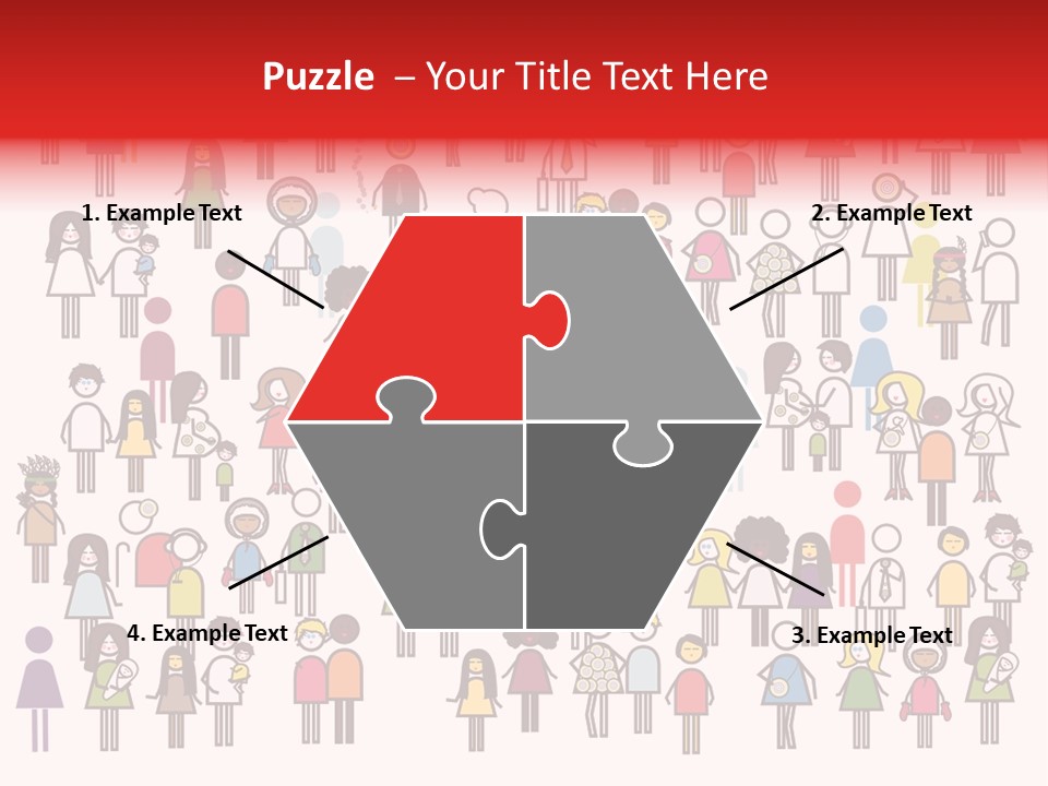 Family Boy Chinese PowerPoint Template