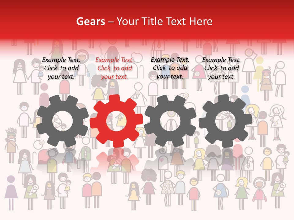 Family Boy Chinese PowerPoint Template