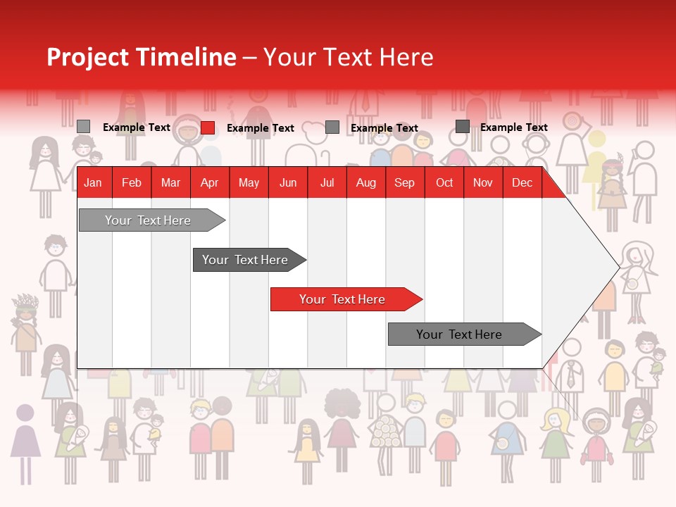 Family Boy Chinese PowerPoint Template