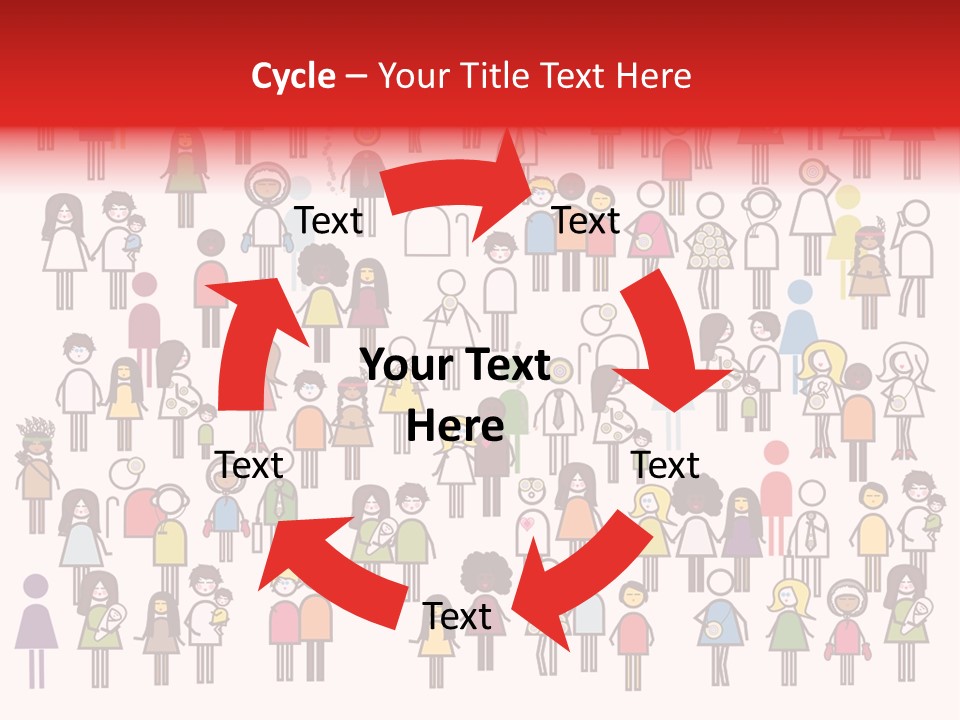 Family Boy Chinese PowerPoint Template