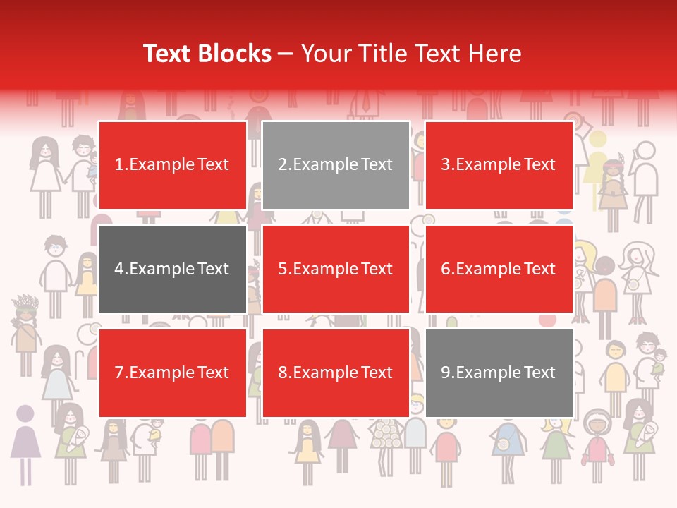 Family Boy Chinese PowerPoint Template