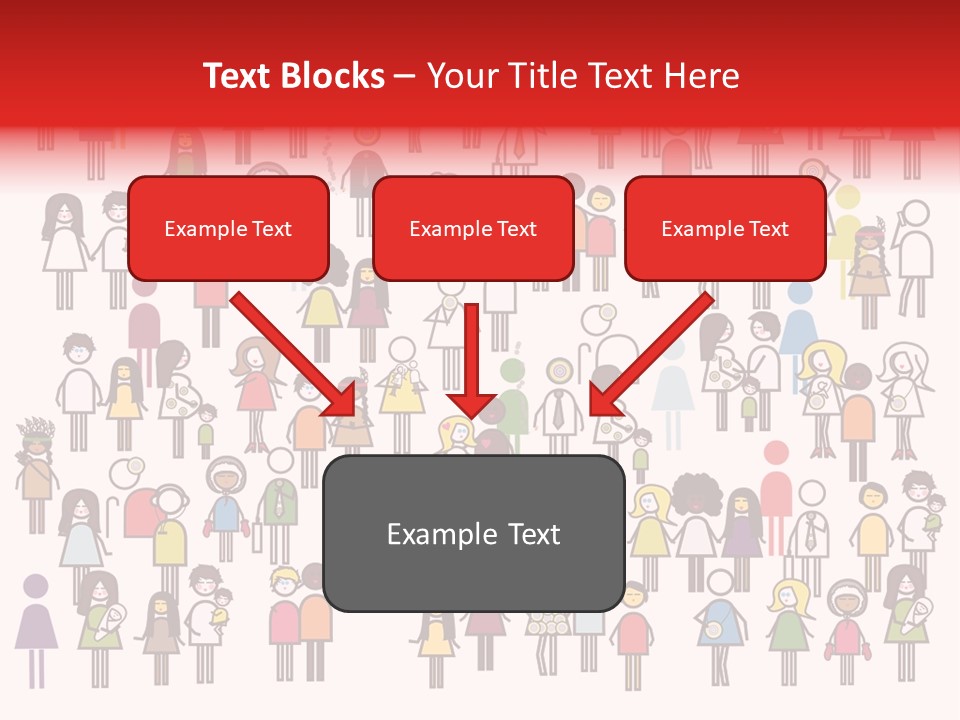 Family Boy Chinese PowerPoint Template