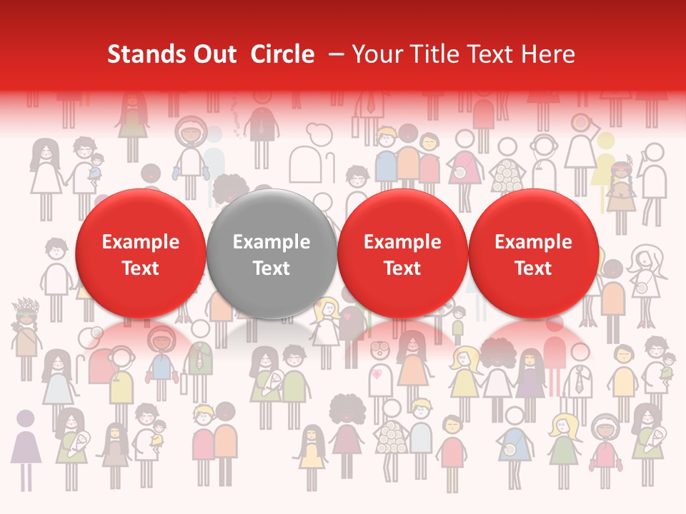 Family Boy Chinese PowerPoint Template