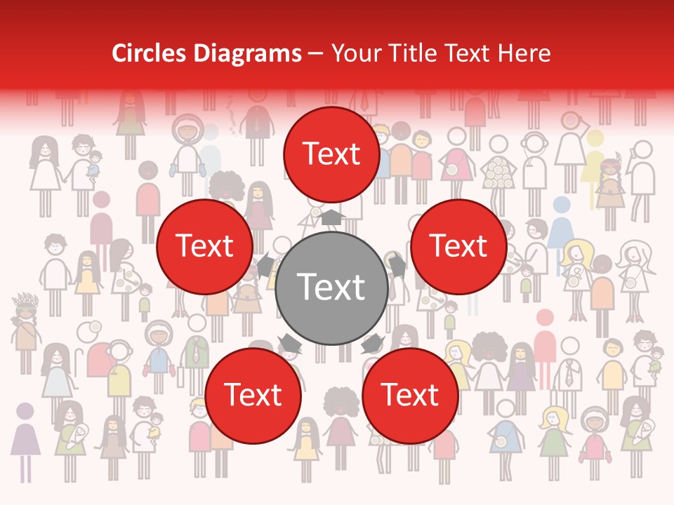 Family Boy Chinese PowerPoint Template