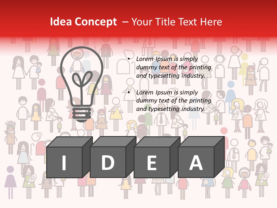 Family Boy Chinese PowerPoint Template