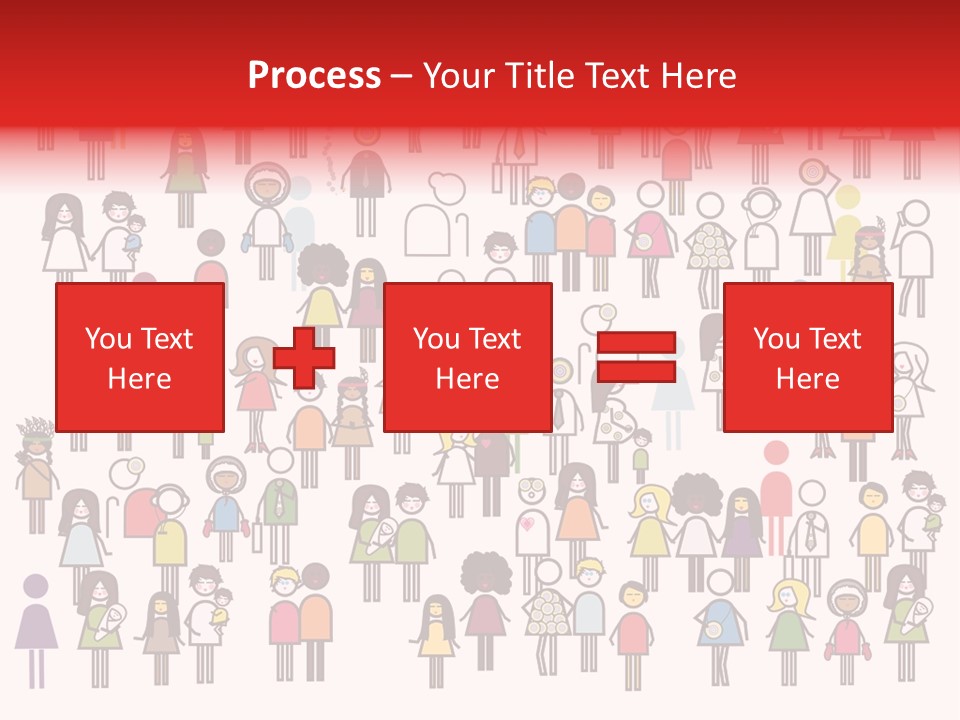 Family Boy Chinese PowerPoint Template