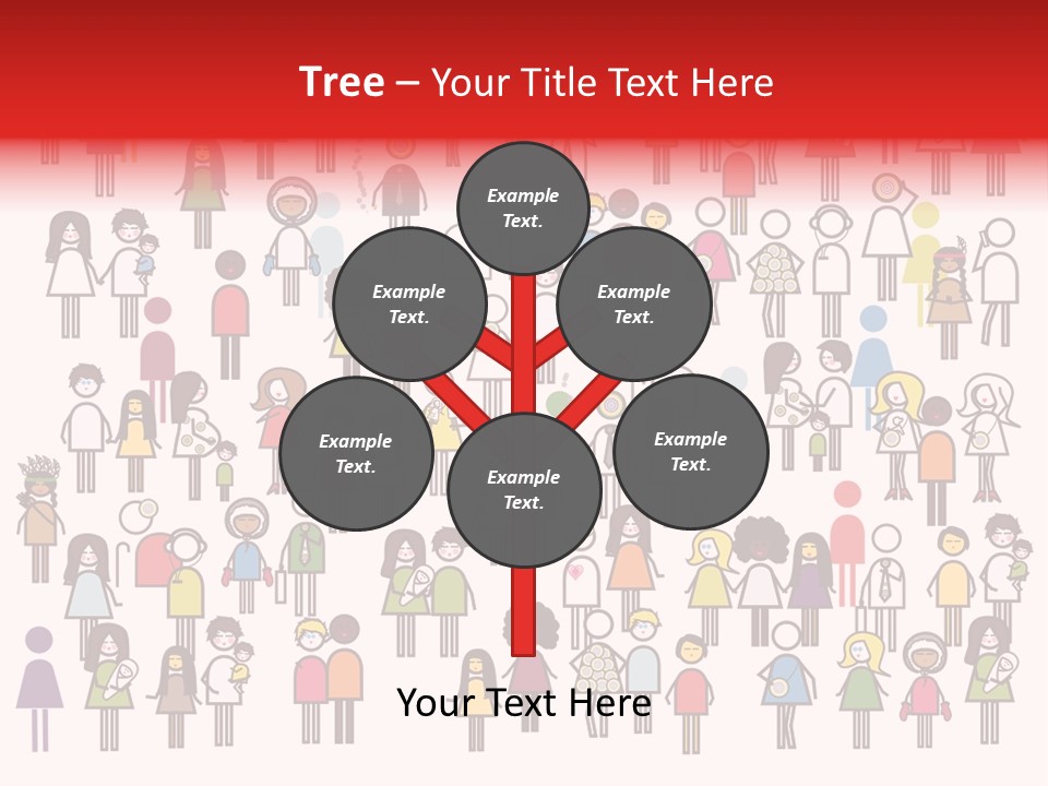 Family Boy Chinese PowerPoint Template