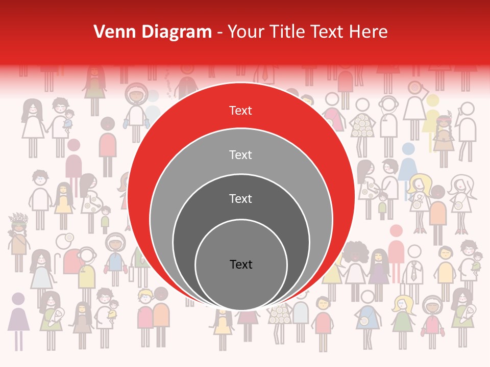 Family Boy Chinese PowerPoint Template