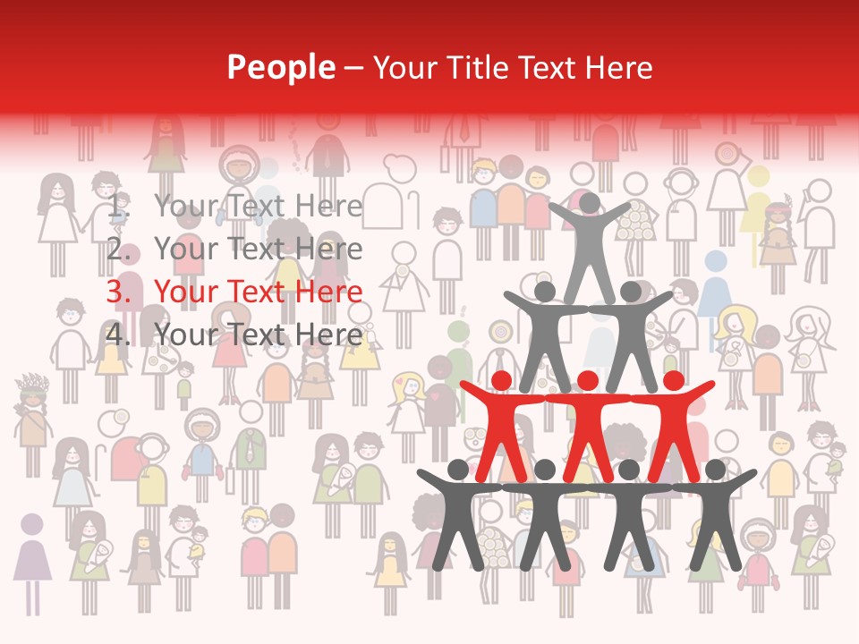 Family Boy Chinese PowerPoint Template