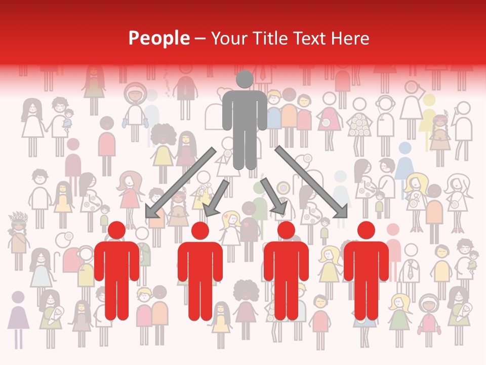 Family Boy Chinese PowerPoint Template