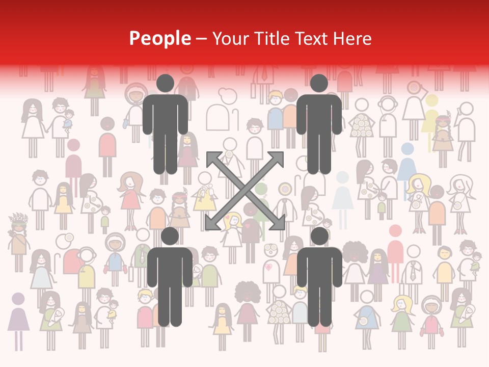 Family Boy Chinese PowerPoint Template