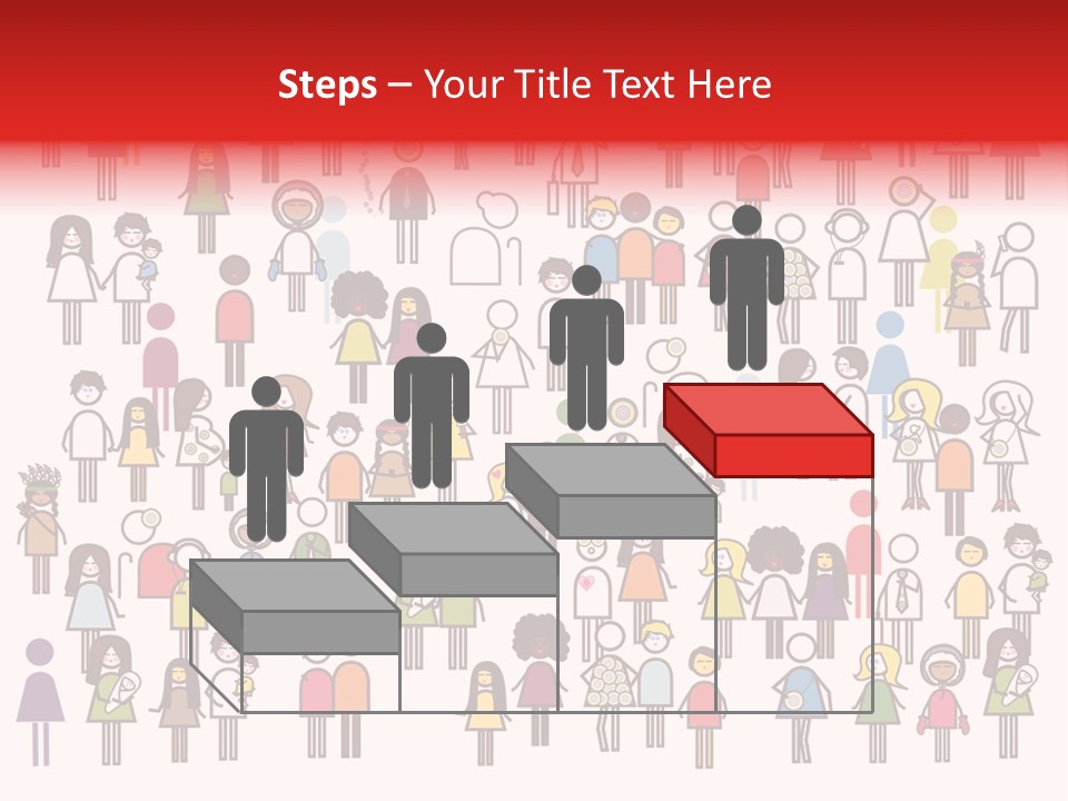 Family Boy Chinese PowerPoint Template