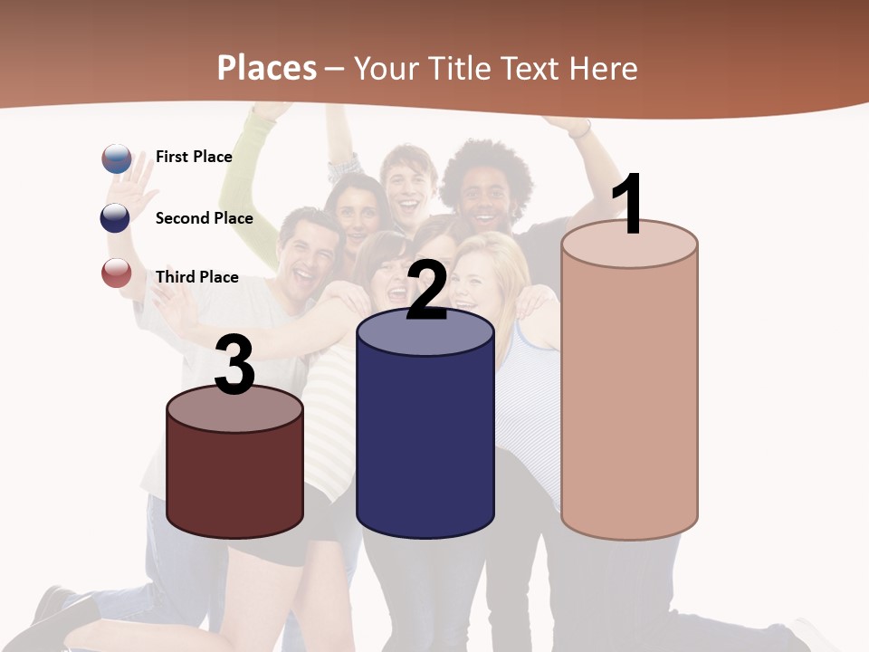 Isolated Media Heaven PowerPoint Template