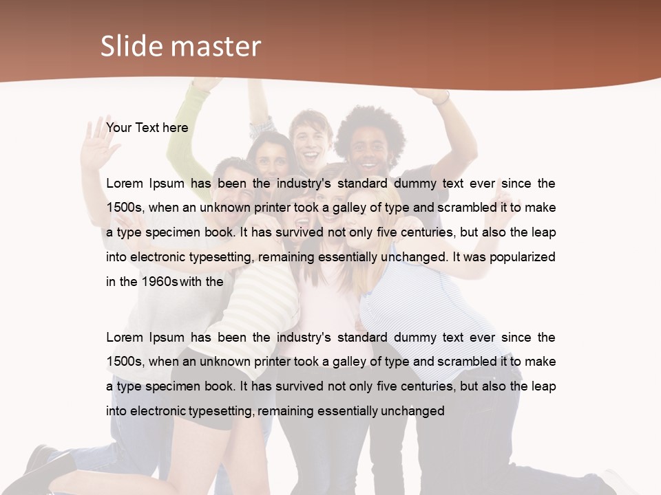 Isolated Media Heaven PowerPoint Template