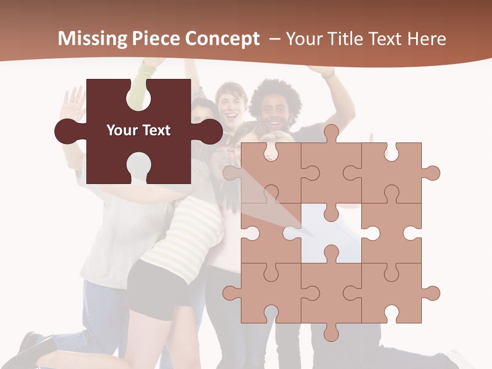 Isolated Media Heaven PowerPoint Template