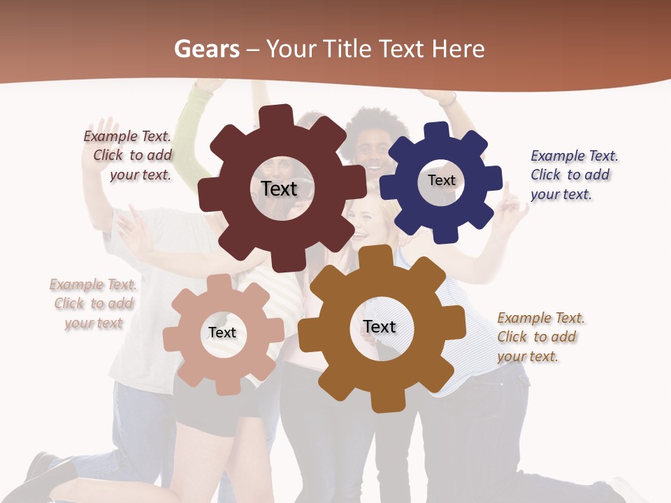 Isolated Media Heaven PowerPoint Template