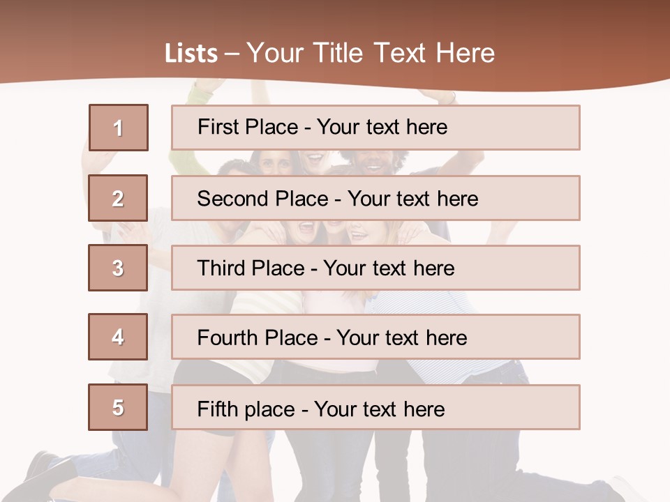 Isolated Media Heaven PowerPoint Template