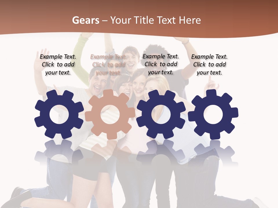 Isolated Media Heaven PowerPoint Template