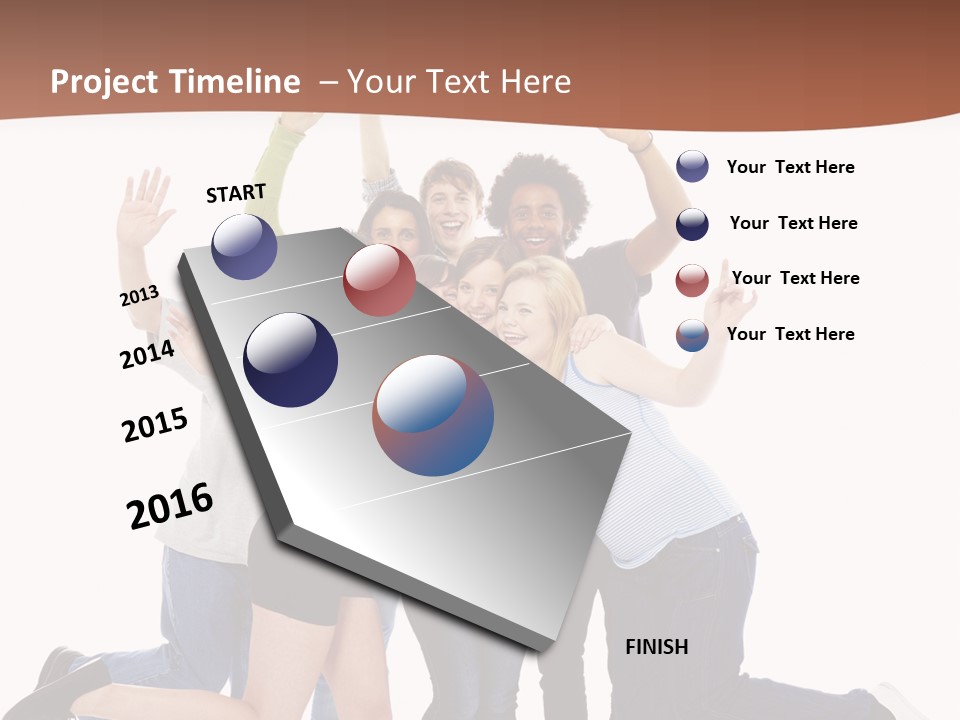 Isolated Media Heaven PowerPoint Template
