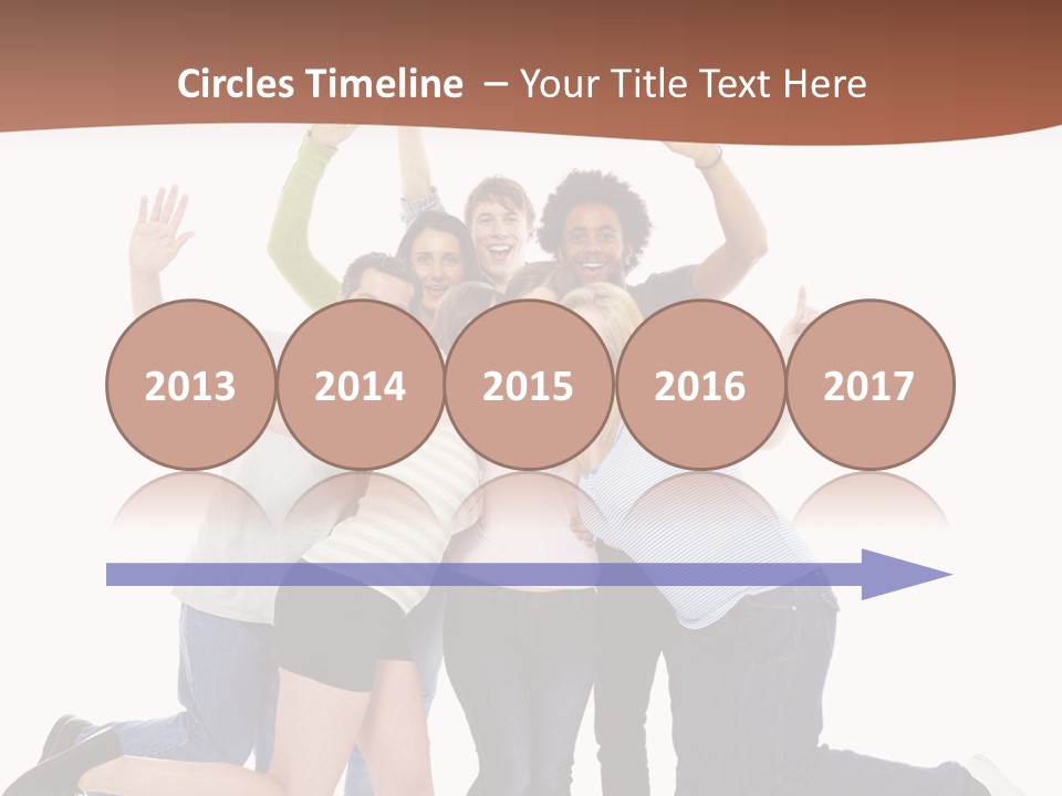 Isolated Media Heaven PowerPoint Template