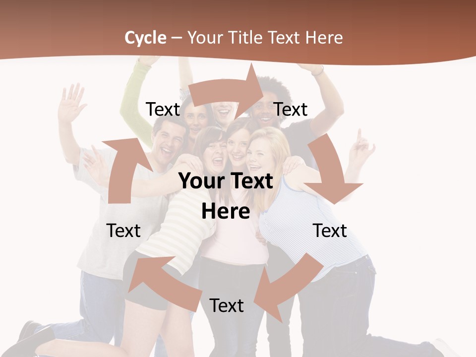 Isolated Media Heaven PowerPoint Template