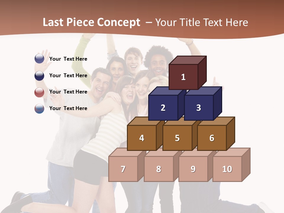 Isolated Media Heaven PowerPoint Template