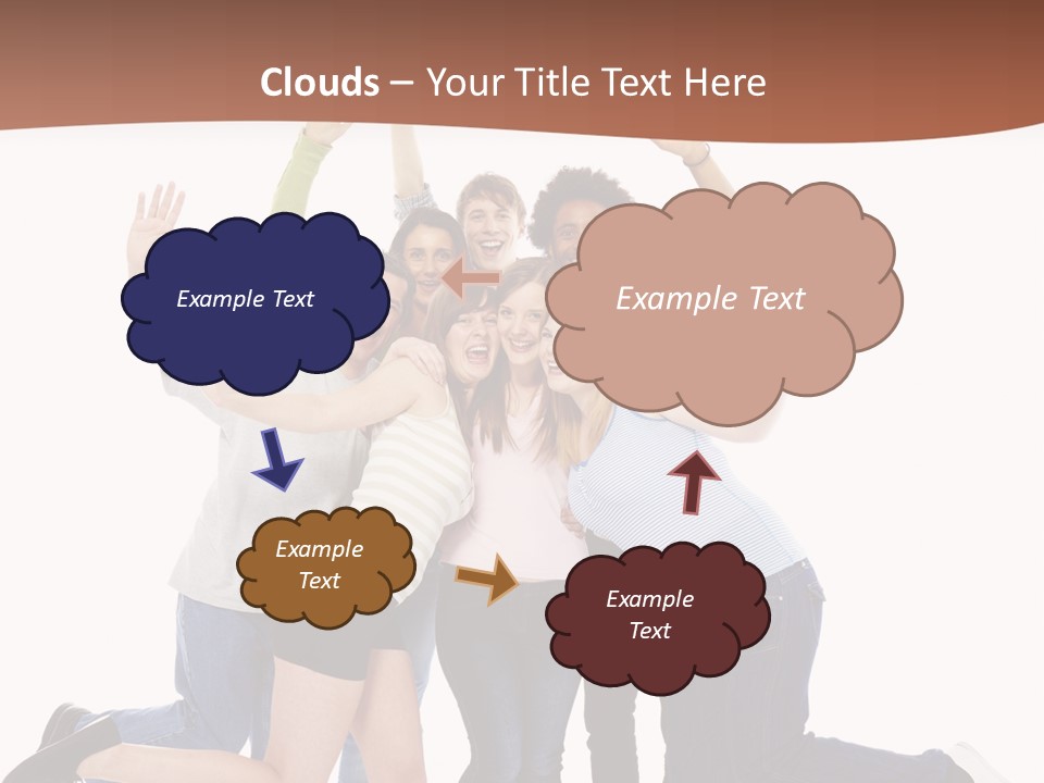 Isolated Media Heaven PowerPoint Template