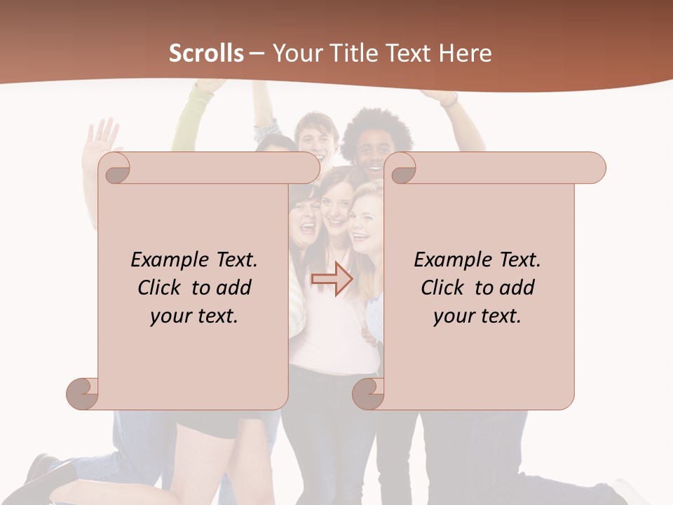 Isolated Media Heaven PowerPoint Template