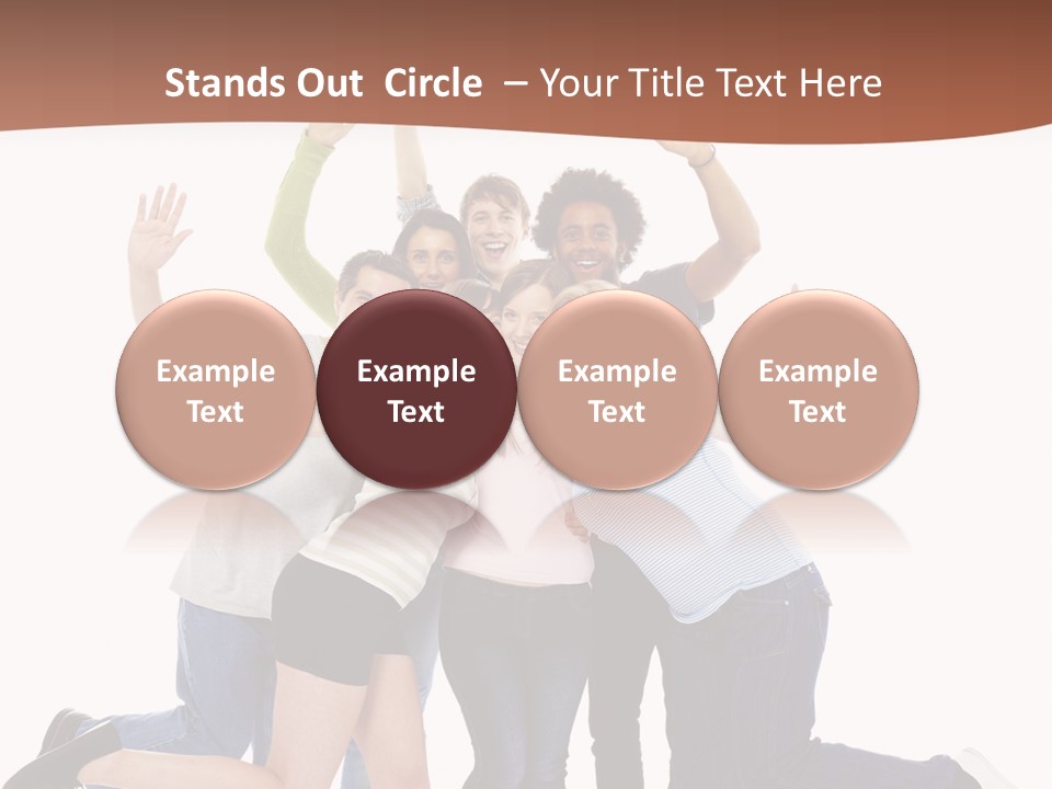 Isolated Media Heaven PowerPoint Template