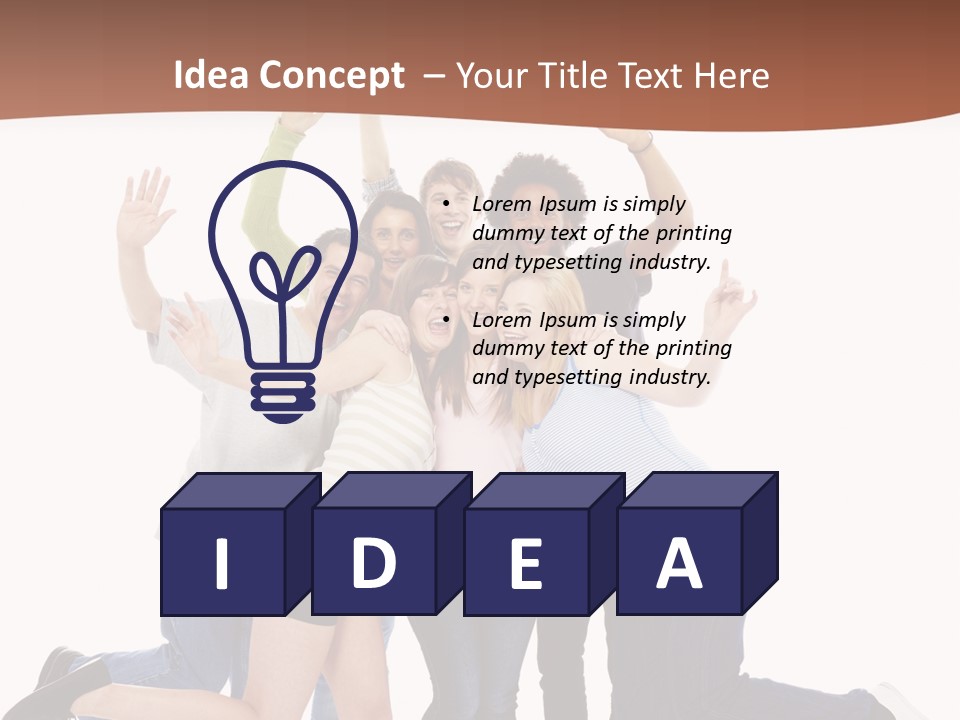 Isolated Media Heaven PowerPoint Template