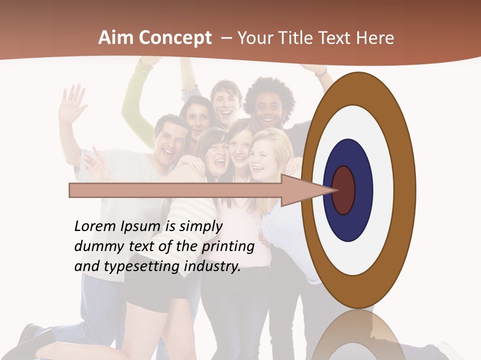 Isolated Media Heaven PowerPoint Template