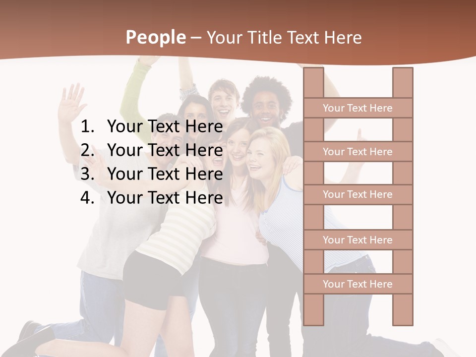 Isolated Media Heaven PowerPoint Template