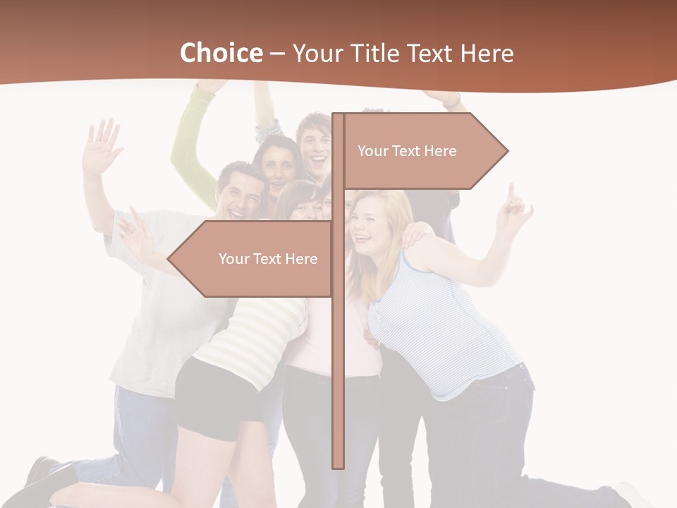 Isolated Media Heaven PowerPoint Template