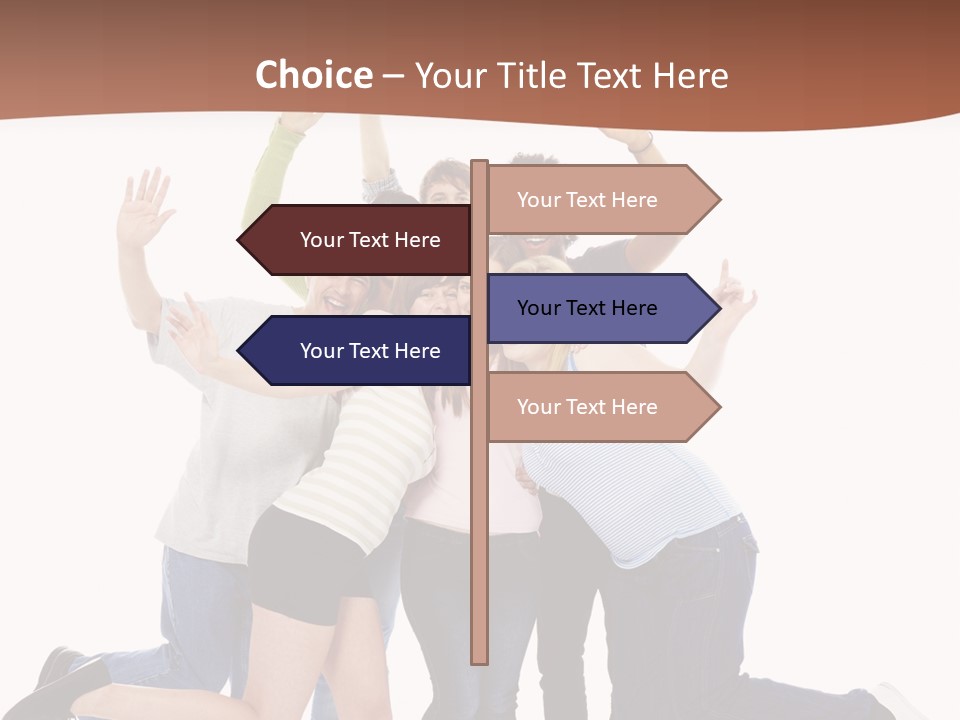 Isolated Media Heaven PowerPoint Template